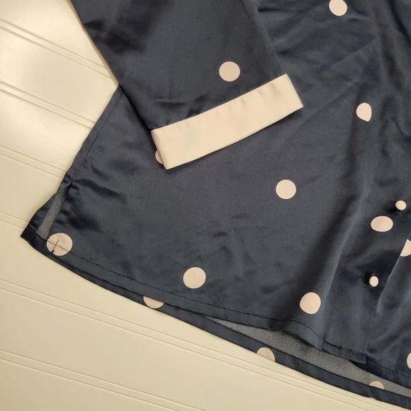 Kate Spade Polka Dot Button Down Pajama Shirt Size XL - Picture 5 of 6